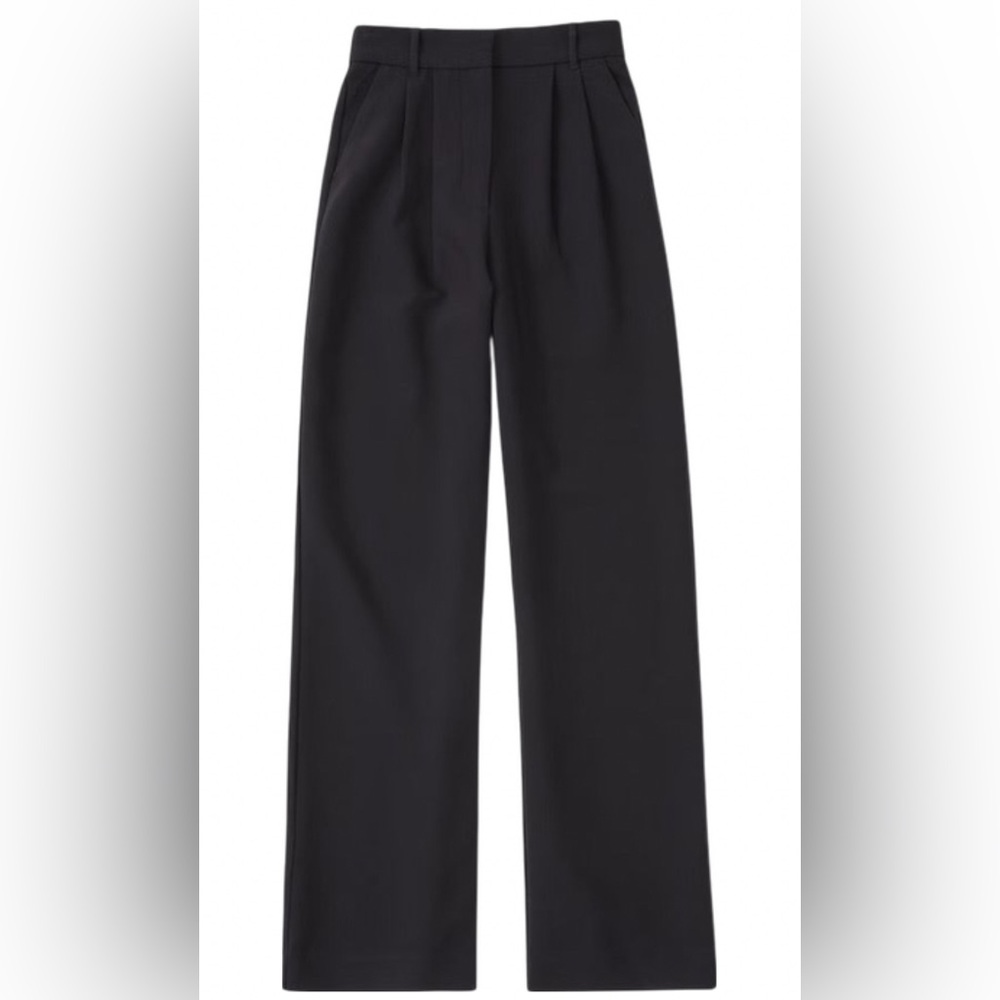 Black Wide-Leg Trousers